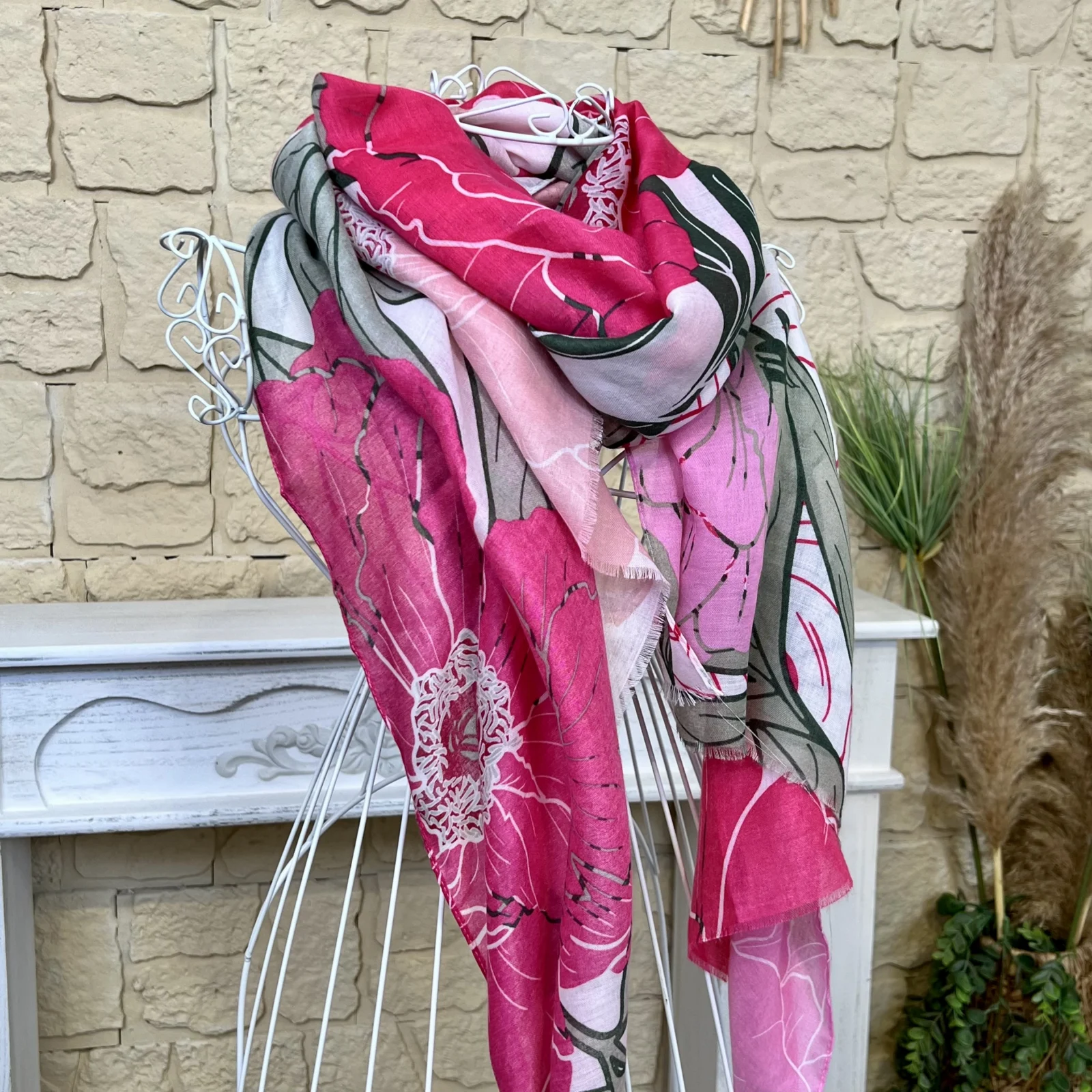 Y463 - Foulard feuillage