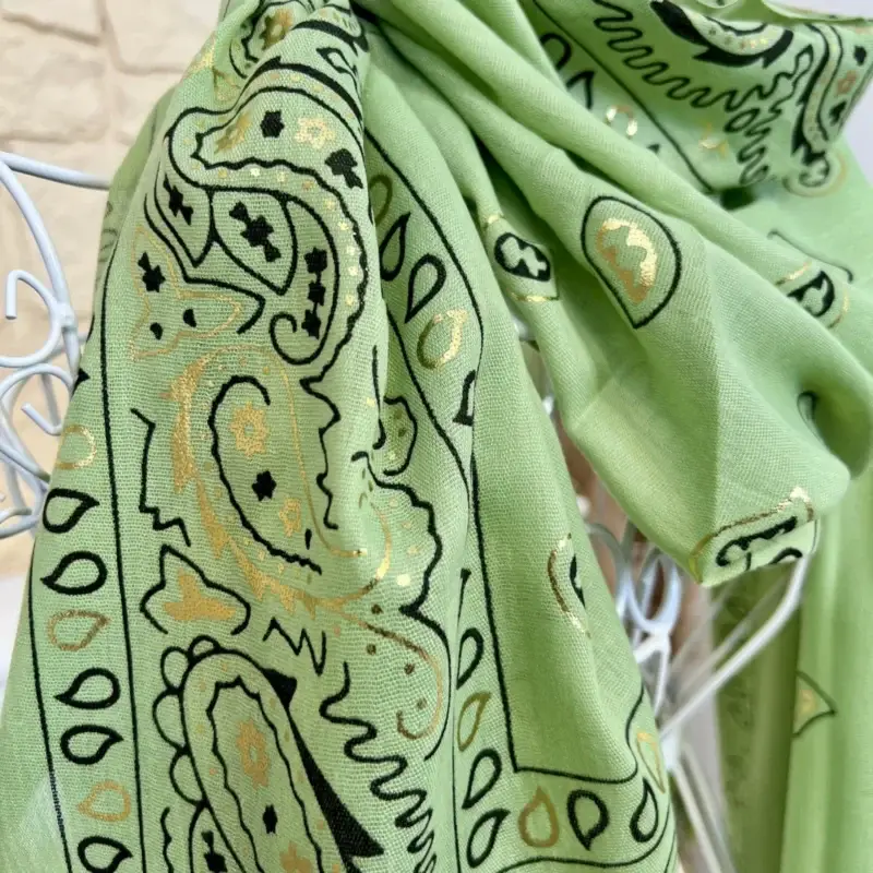 Y449 - Foulard bandana - vert-pale - sans-taille