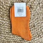Chaussettes paillettes "Maman d'Amour" - orange - sans-taille