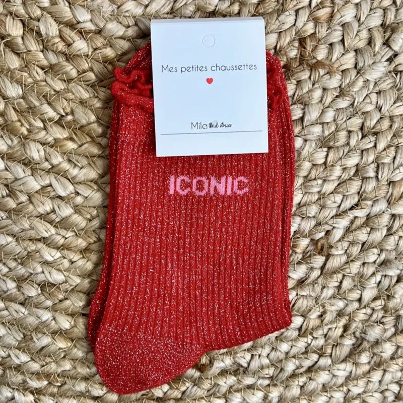 Chaussettes paillettes "Iconic"