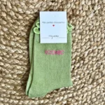 Chaussettes paillettes "Iconic" - vert-pale - sans-taille