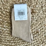 Chaussettes paillettes "Princesse" - beige - sans-taille