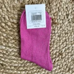 Chaussettes paillettes "Princesse" - fuchsia - sans-taille