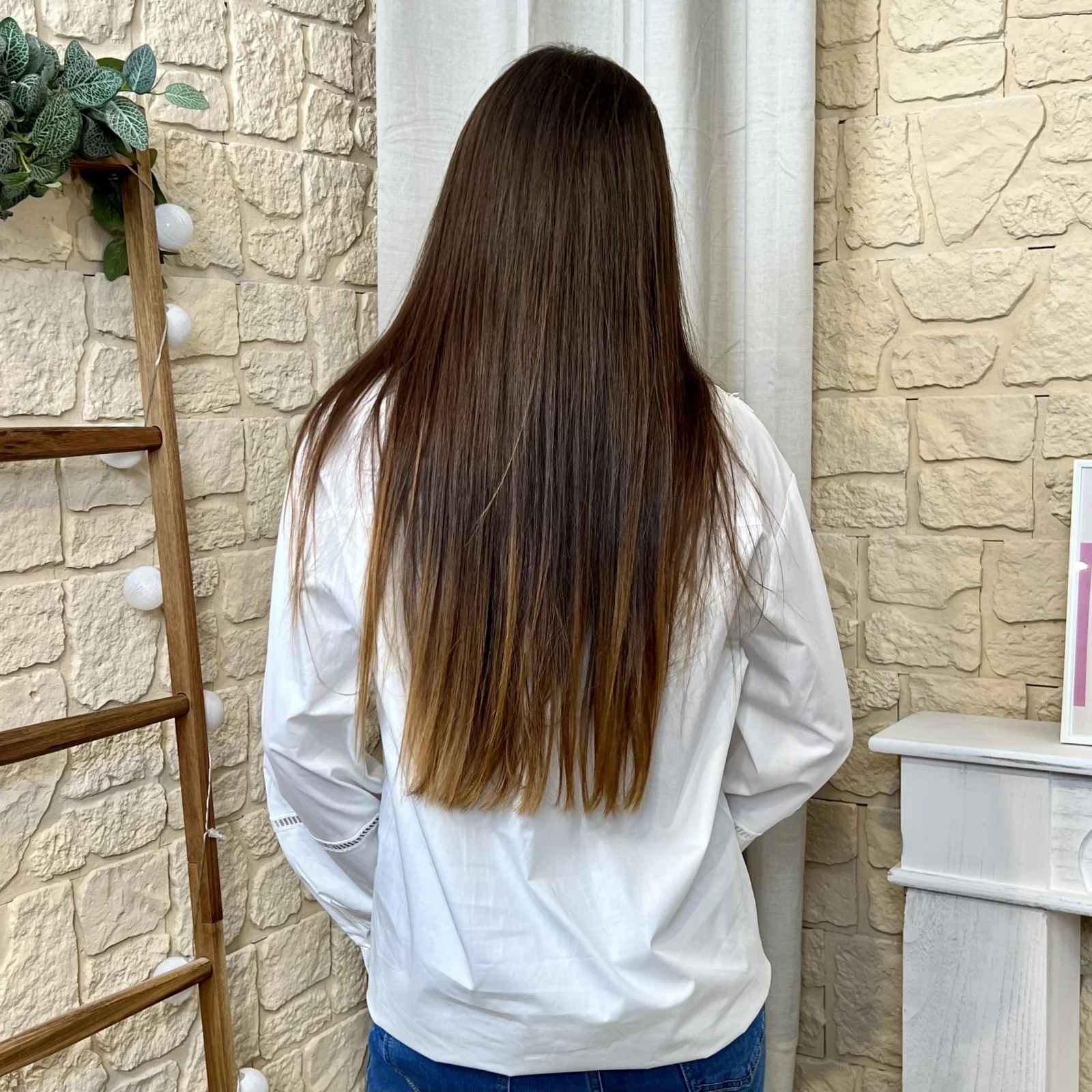 I664 - Chemise brodée (T36-T40) - blanc - 40