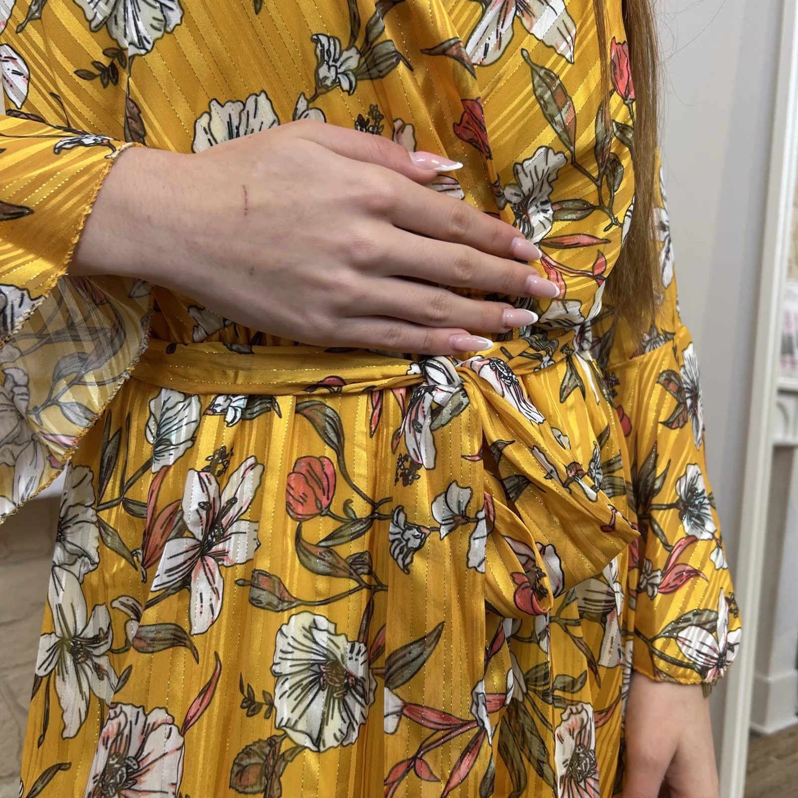 I657 - Robe longue fleurie (TU)