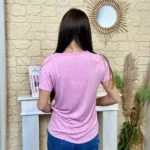 T-shirt girafe (TU) - rose-bebe - taille-unique