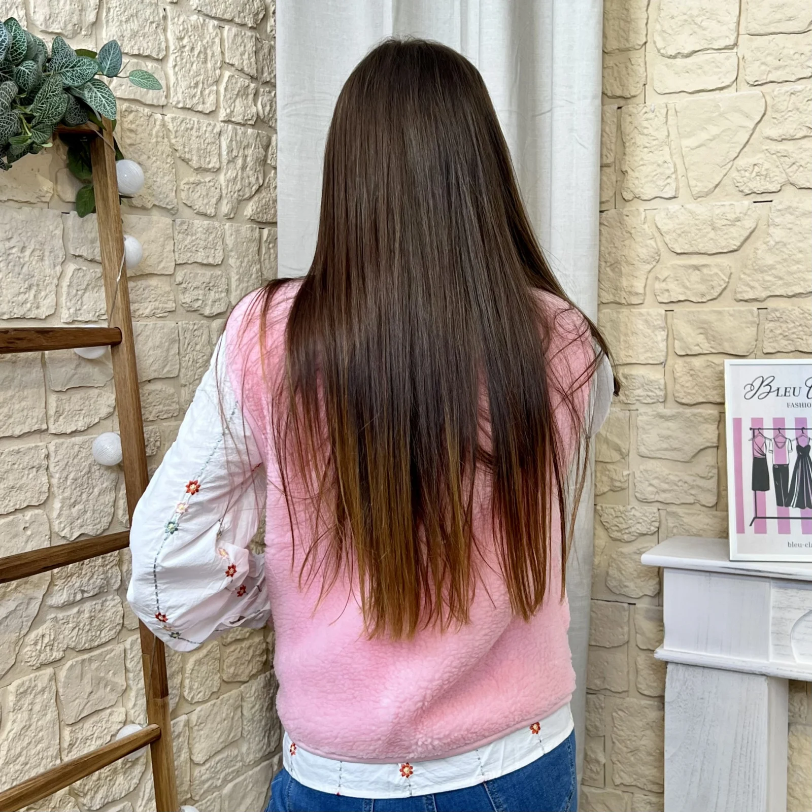 I672 - Gilet sans manches (TU) - rose-bonbon - taille-unique