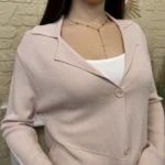 Blazer femme en maille « Tendance » - vieux-rose - taille-unique