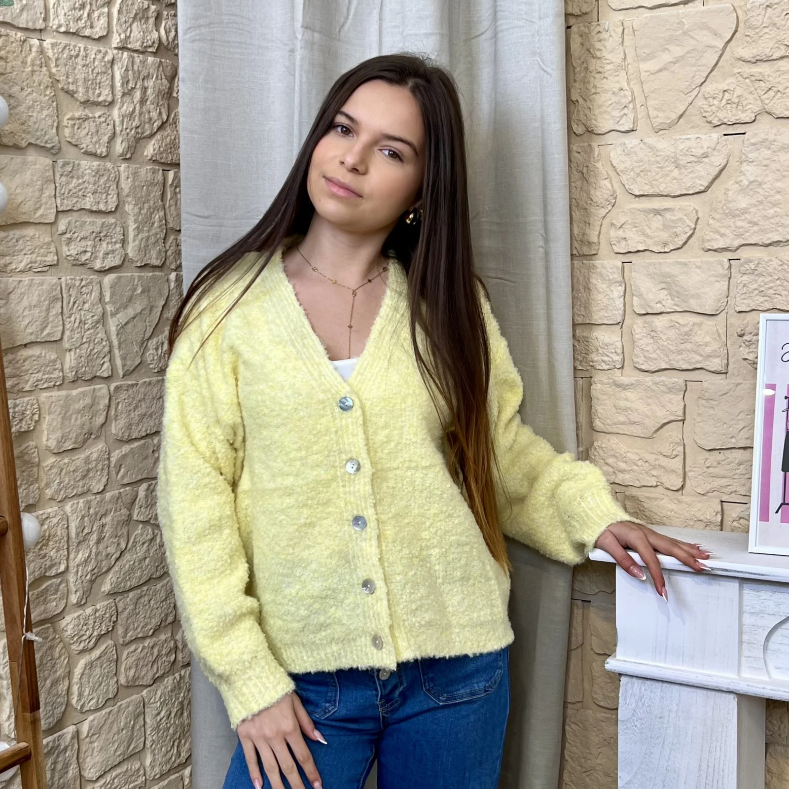 I667 - Gilet boutonné (TU)