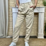 I660 - Pantalon tailleur (T36-T44) - beige - 50