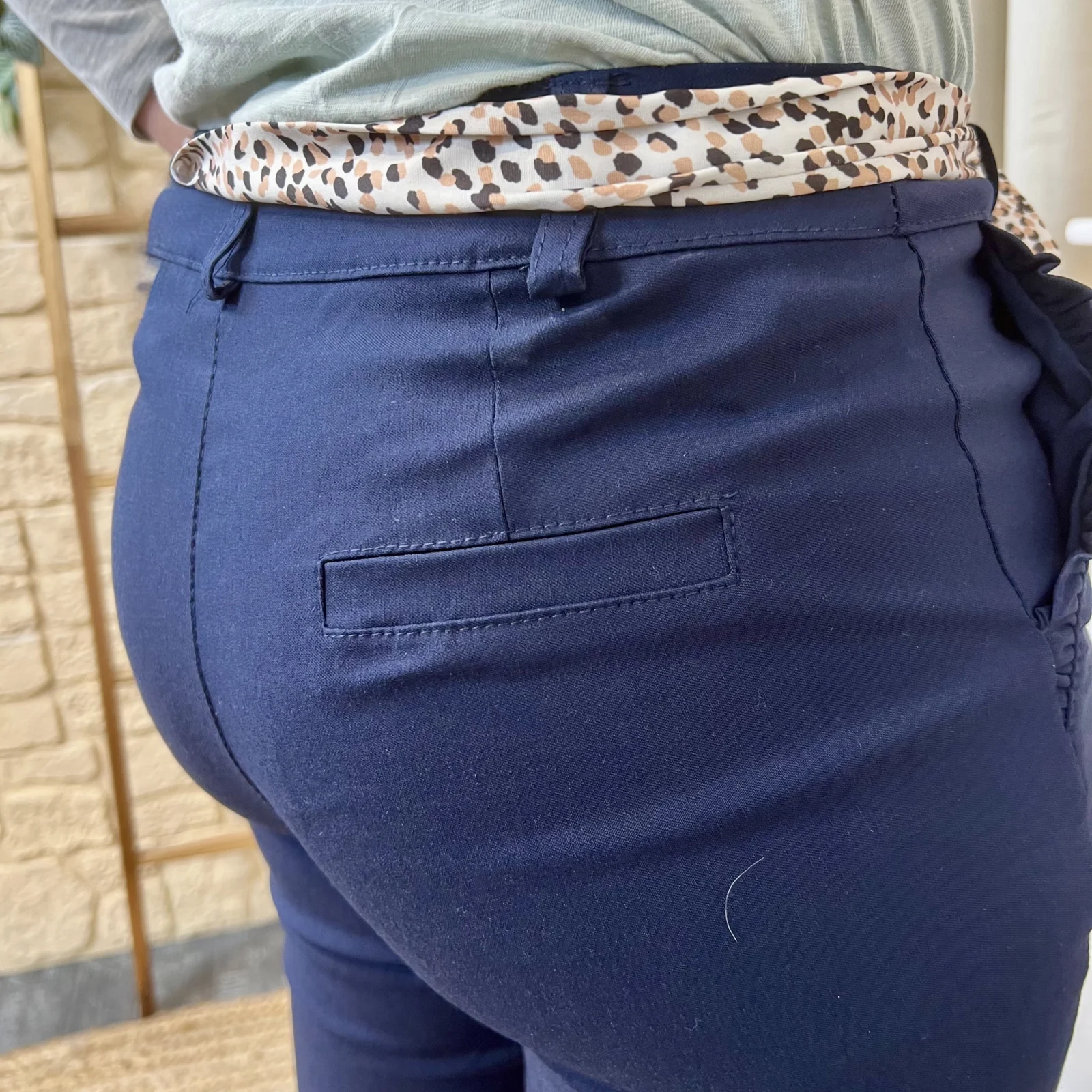 L715 - Pantalon chino (T36-T44) - marine - 44