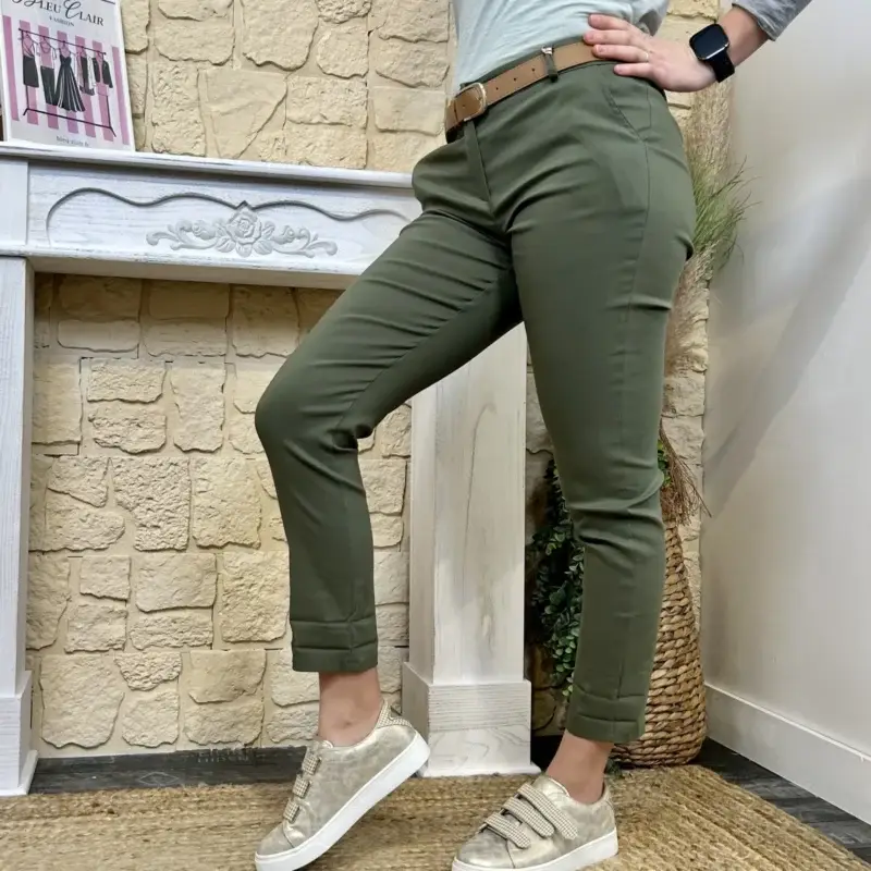 L716 - Pantalon chino (T36-T44) - kaki - 44