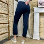 Jean droit 7/8ème femme 5 boutons VOGGO T36-T44 - marine - 44