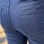 Jean droit 7/8ème femme 5 boutons VOGGO T36-T44 - marine - 44