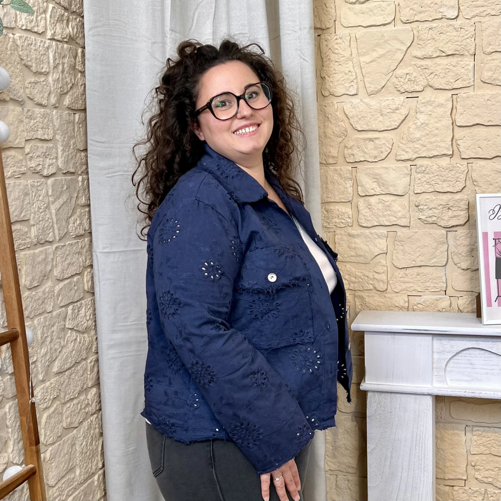 broderie ajourée 2 pchs