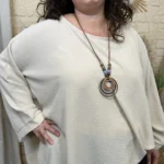Tunique unie Curvy (GT) - beige - curvy