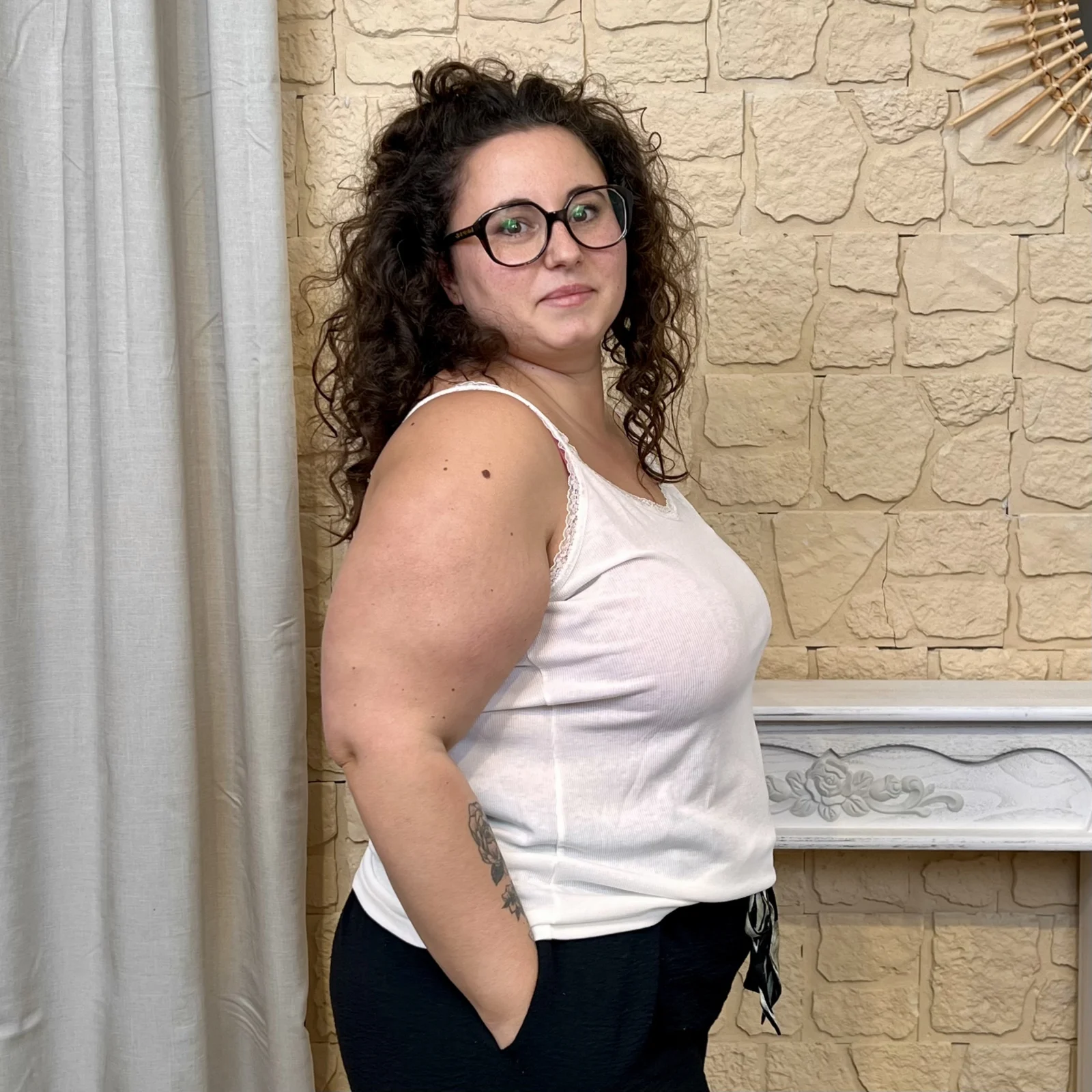 J697 - Débardeur (T40-T48) - blanc - 48