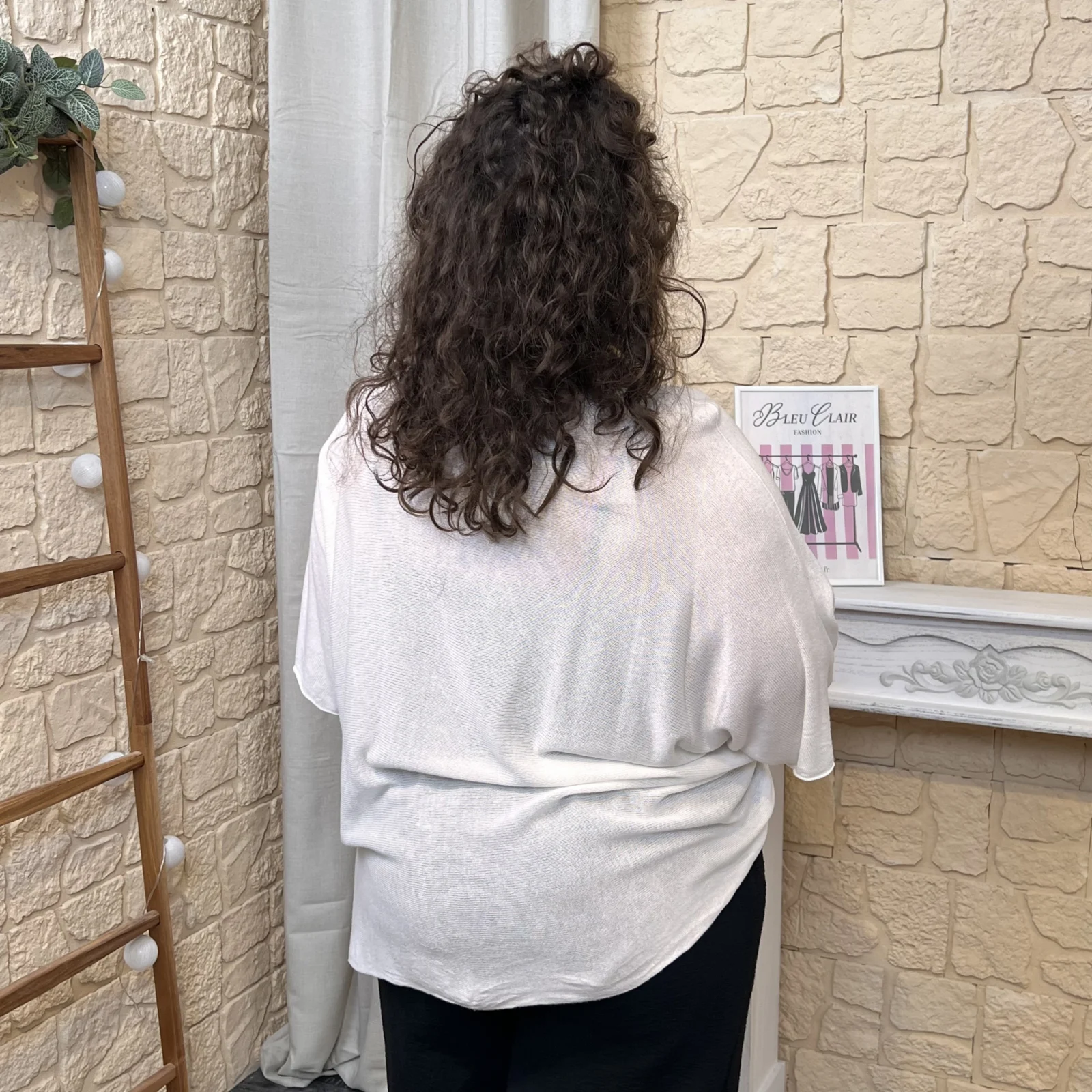 Pull uni (GT) - blanc - taille-unique-grande-taille