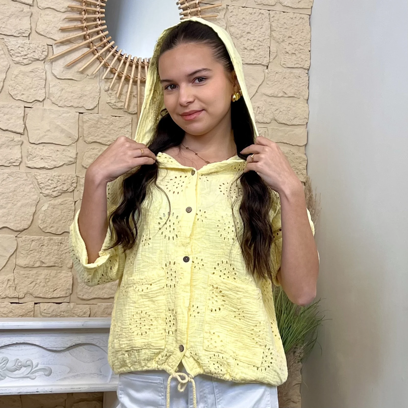 I599 - Veste légère (TU) - jaune - taille-unique