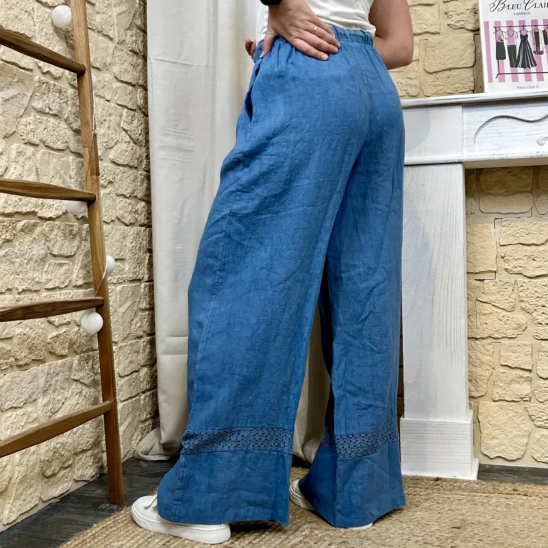 Pantalon en lin (TU) - bleu-jeans - taille-unique