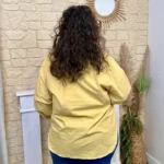 Chemise avec poche CHristy (T44-T52) - jaune - 52