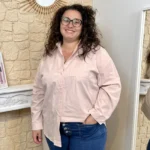 Chemise avec poche CHristy (T44-T52) - rose-poudre - 52