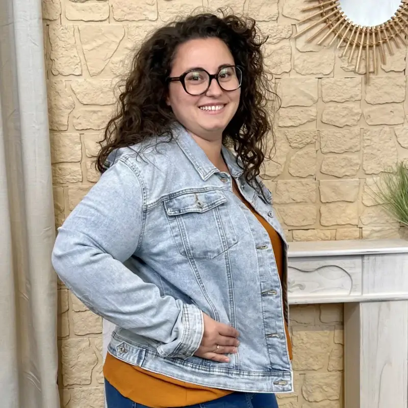 J585 - Veste en jean - denim-clair - 50