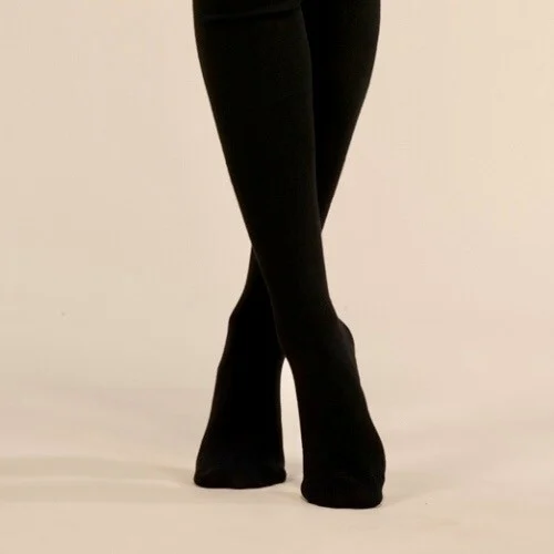 V397- Chaussettes Hautes - noir - taille-unique