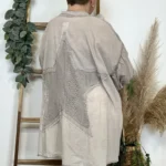 Chemise femme étoile en crochet « Jolies Formes » - taupe - taille-unique-grande-taille