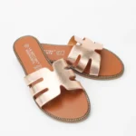 Mules plates femme (T36-T41) - dore-champagne - 41
