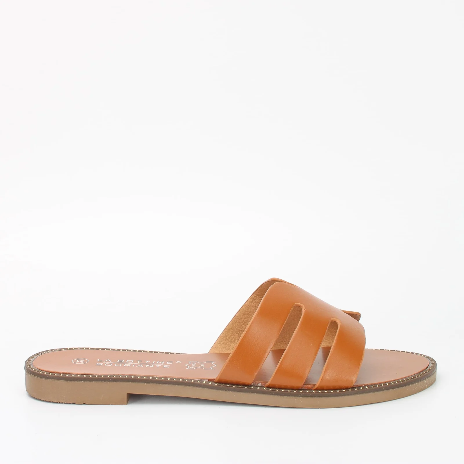 Mules plates femme (T36-T41) - camel - 41
