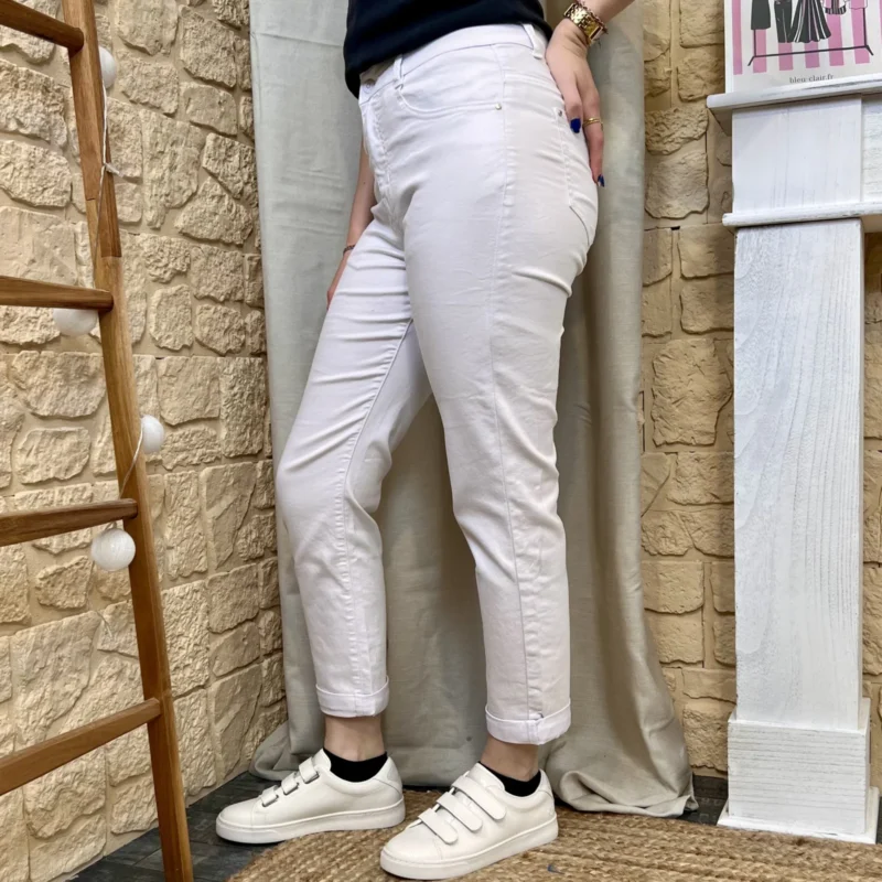 Jean 7/8ème - blanc - 44
