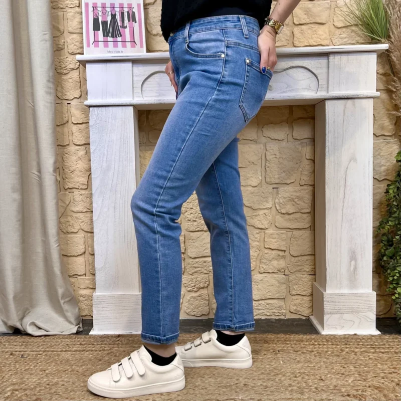 Jean 7/8ème denim - denim-clair - 44