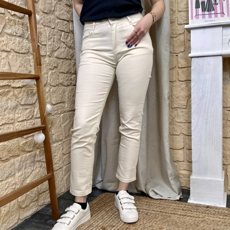 Jean 7/8ème écru