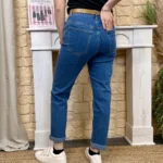 Jean Mom avec ceinture - denim - 44