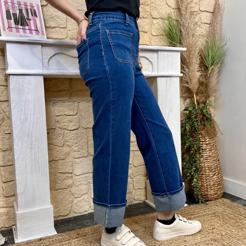 Jean Wide court - denim - 44