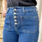 Jean Wide court - denim - 44