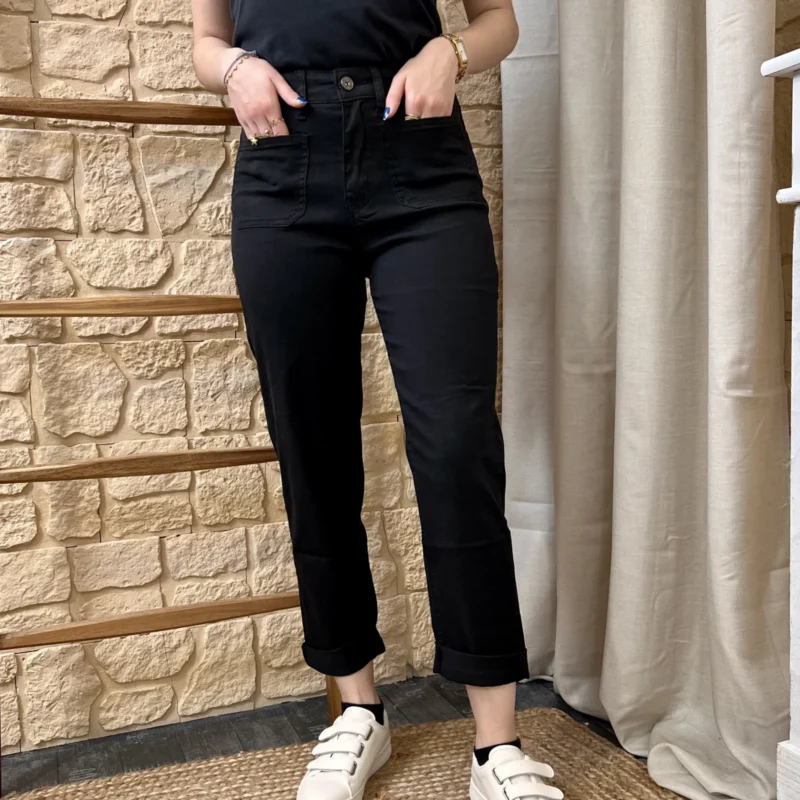 Jean Mom Voggo - noir - 44