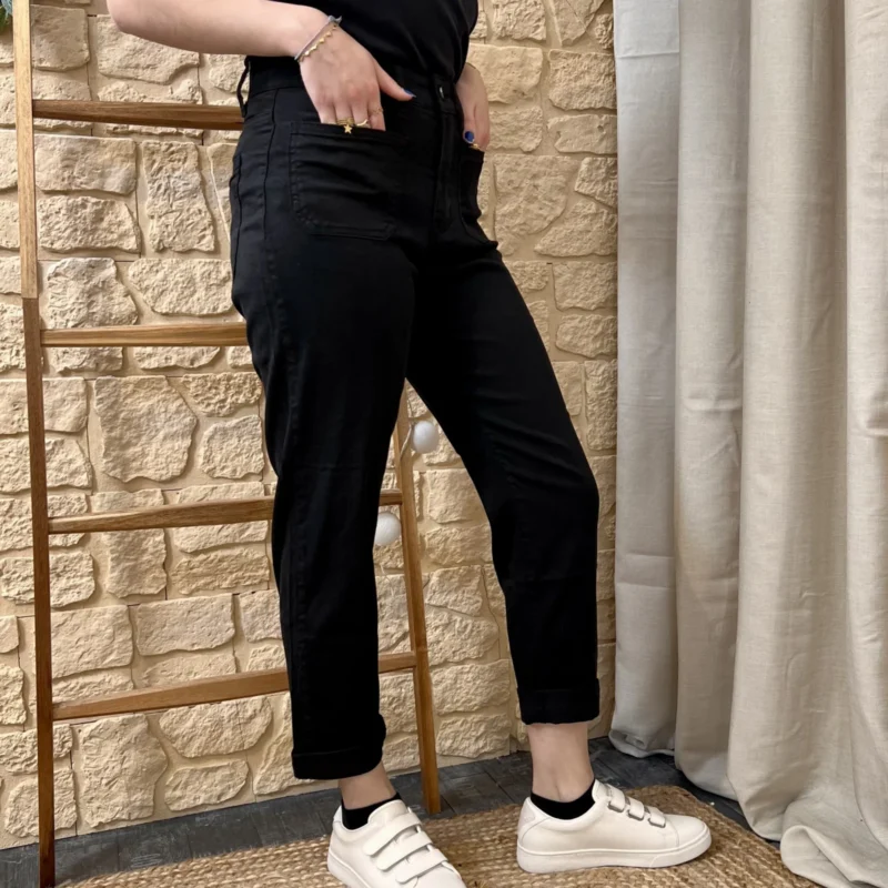 Jean Mom Voggo - noir - 44