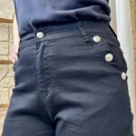 Jean Mom avec boutons VOGGO - noir - 44