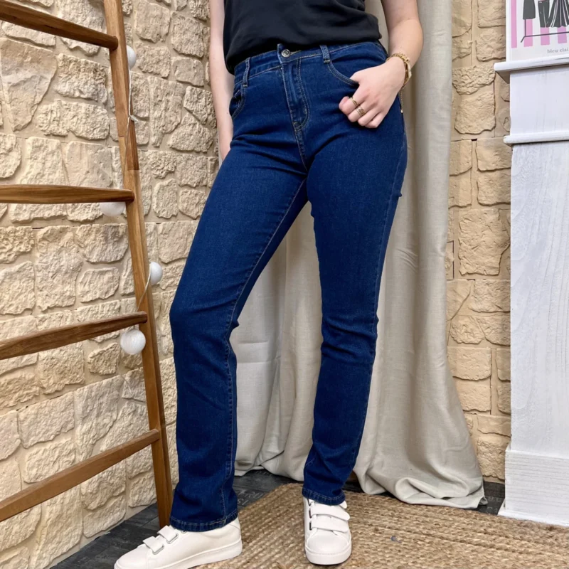 Jean Droit push-up (T36-T44) - denim-fonce - 44