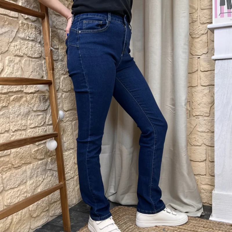 Jean Droit push-up (T36-T44) - denim-fonce - 44