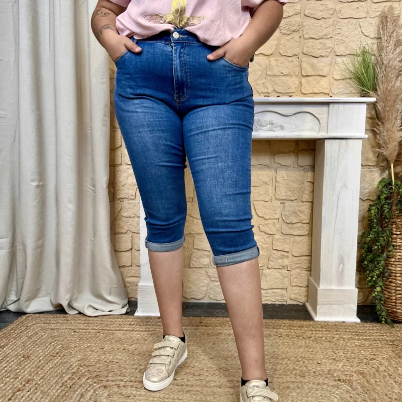 Pantacourt denim (T42-T50) - denim - 50