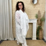 Veste légère en dentelle - blanc - taille-unique-grande-taille