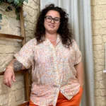 Chemisier Liberty femme – Jolies Formes - orange - 52