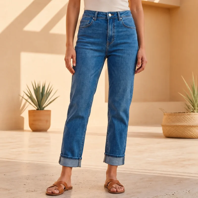 Jean 7/8ème (T36-T44) - denim - 44