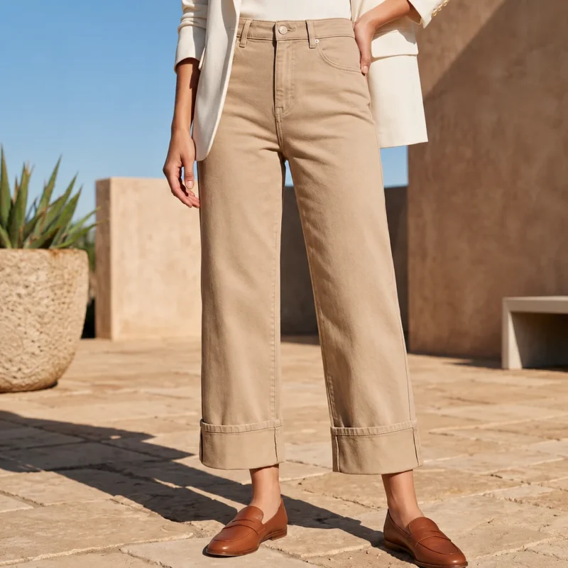 Jean Wide (T36-T44) - beige - 44
