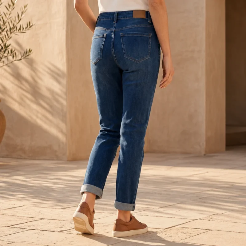 Jean 7/8ème (T36-T44) - denim-fonce - 44