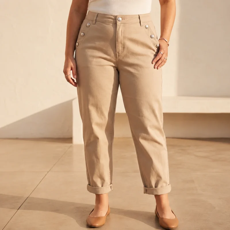 Jean Mom (T42-T50) - beige - 40