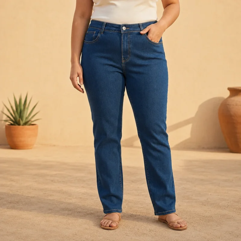 Jean droit (T42-T50) - denim-fonce - 50